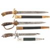 Image 1 : Three German Outdoorsman's Blades, Including Forestry Service and Shooting Association Knives