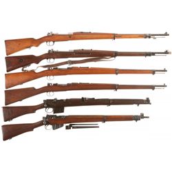Six Bolt Action Military Rifles