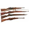 Image 1 : Four European Military Bolt Action Rifles