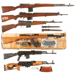 Six Semi-Automatic Rifles