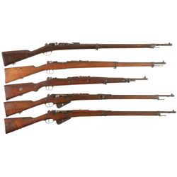 Five Bolt Action Military Rifles