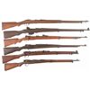 Image 1 : Five Military Bolt Action Rifles and One Foraging Gun