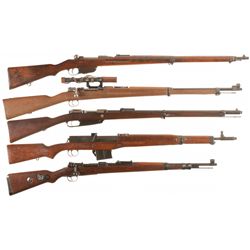 Five Military Rifles