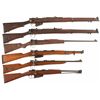 Image 1 : Two Military Bolt Action Rifles, Three Carbines and One Shotgun