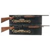 Image 1 : Collector's Lot of Two Limited Edition Matching Serial Number Browning Model 42 Slide Action Shotgun