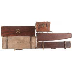 Five Assorted Antique Cases