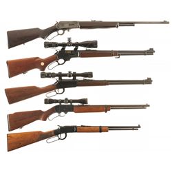 Five Lever Action Long Guns