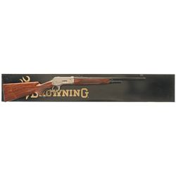 Engraved and Gold Accented Browning Model 71 High Grade Lever Action Carbine with Box