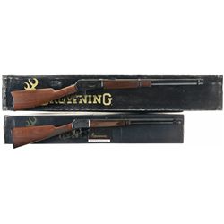 Two Boxed Browning Lever Action Rifles