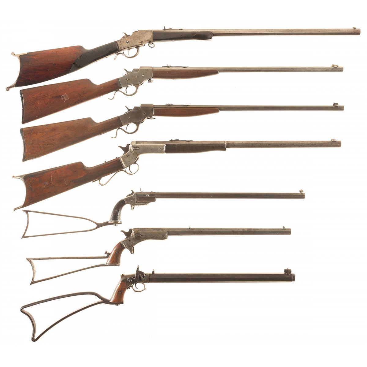 Seven Shot Rifle Seven Single Shot Rifles