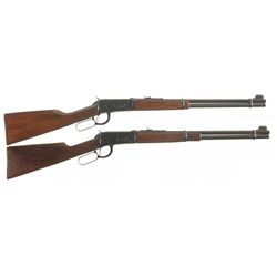 Collector's Lot of Two Pre-64 Winchester Model 94 Lever Action Carbines