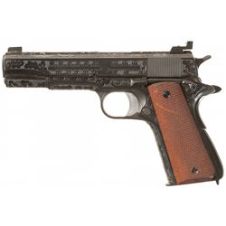 Engraved Colt Model 1911A1 Semi-Automatic Pistol