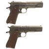 Image 2 : Collector's Lot of Two World War II U.S. Military Government Model 1911A1 Semi-Automatic Pistols