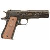 Image 2 : Engraved Gold Inlaid Colt Model 1911A1 Semi-Automatic Pistol