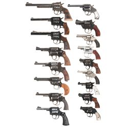 Seventeen Hand Guns A) Harrington & Richardson Model 976 Double Action Revolver