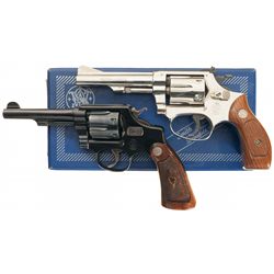 Two Smith & Wesson Double Action Revolvers