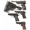 Image 1 : Four European Semi-Automatic Pistols