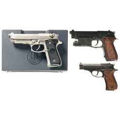 Three Beretta Semi-Automatic Pistols