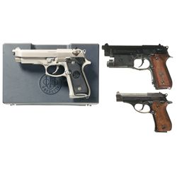 Three Beretta Semi-Automatic Pistols