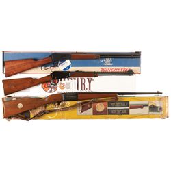 Three Boxed Lever Action Long Guns