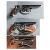 Image 1 : Three Reproduction Percussion Revolvers