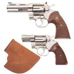 Two Colt Double Action Revolvers