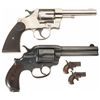 Image 2 : Two Colt Double Action Revolvers, Two Miniature Derringers and a Set of Miniature Colts