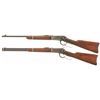 Image 2 : Two Winchester Lever Action Saddle Ring Carbines