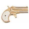 Image 2 : Gold Plated Engraved Remington Type III Over/Under Derringer with Pearl Grips and Pipe Case