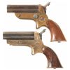 Image 2 : Collector's Lot of Two Sharps Four Barrel Pepperbox Pistols