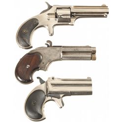 Collector's Lot of Three Antique Remington Handguns