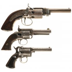 Three Antique Revolvers