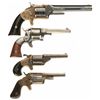 Image 2 : Four Antique Spur Trigger Revolvers