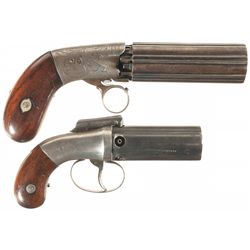 Collector's Lot of Two Pepperbox Revolvers