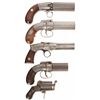 Image 1 : Five Double Action Pepperbox Revolvers
