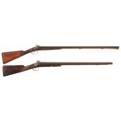 Two Side by Side Percussion Shotguns