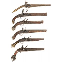 Six Flintlock Pistols