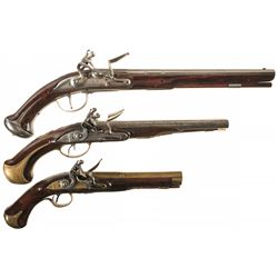 Three Flintlock Pistols