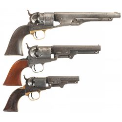 Collector's Lot of Three Colt Percussion Revolvers