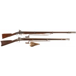 Two U.S. Percussion Muskets with Bayonets