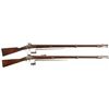 Image 1 : Two U.S. Percussion Muskets with Bayonets
