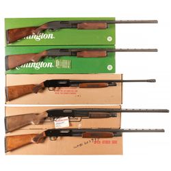 Five Boxed Slide Action Shotguns