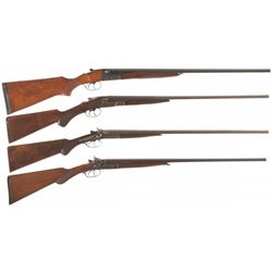 Collector's Lot of Four Side by Side .410 Bore Shotguns