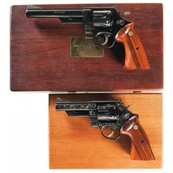 Two Cased Smith & Wesson Double Action Revolvers