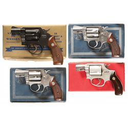 Four Boxed Smith & Wesson Double Action Revolvers