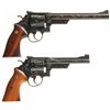 Image 2 : Two Cased Engraved Smith & Wesson Double Action Revolvers