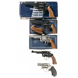 Five Smith & Wesson Double Action Revolvers