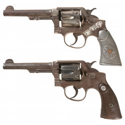 Collector's Lot of Two Documented Texas Prison Shipped Smith & Wesson Model 1905 Double Action Revol
