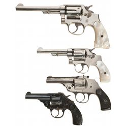 Collector's Lot of Four Double Action Revolvers