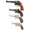 Image 1 : Four Smith & Wesson Double Action Revolvers
